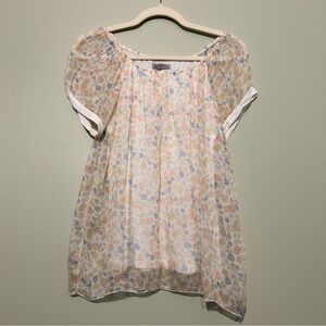 Elena Baldi- Silk- Made in Italy,  floral delicate baby doll, fairy core